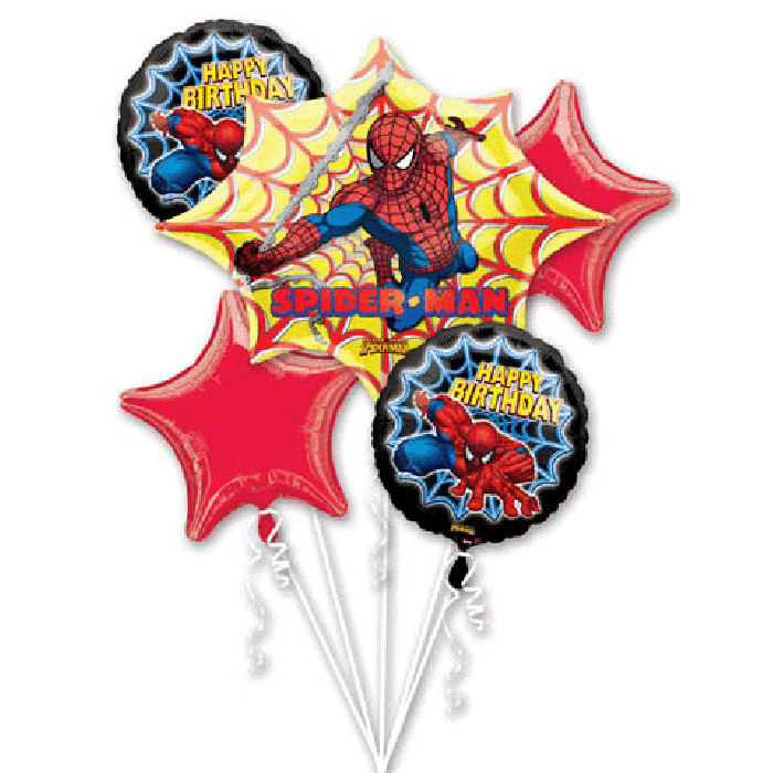 Spiderman foil balloon bouquet - Balloons - Decorations - Let's Shop