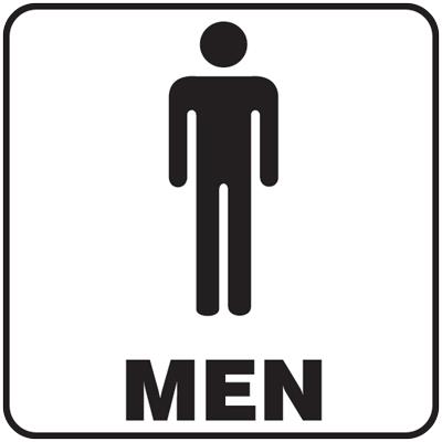 NS® Signs 7" x 7" Men Graphic Safety Sign - 30504 - Northern ...