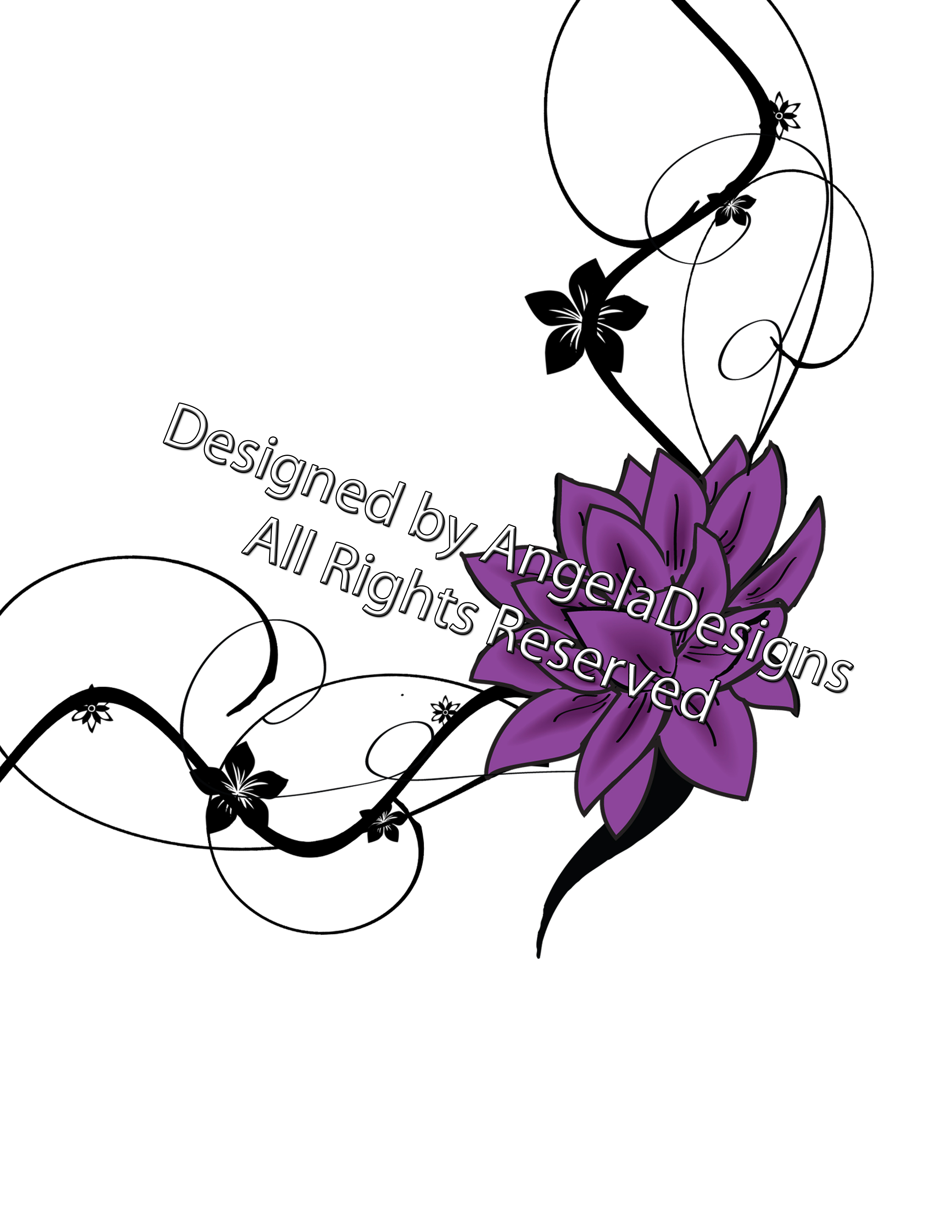 Simple Flower Tattoos Designs - ClipArt Best