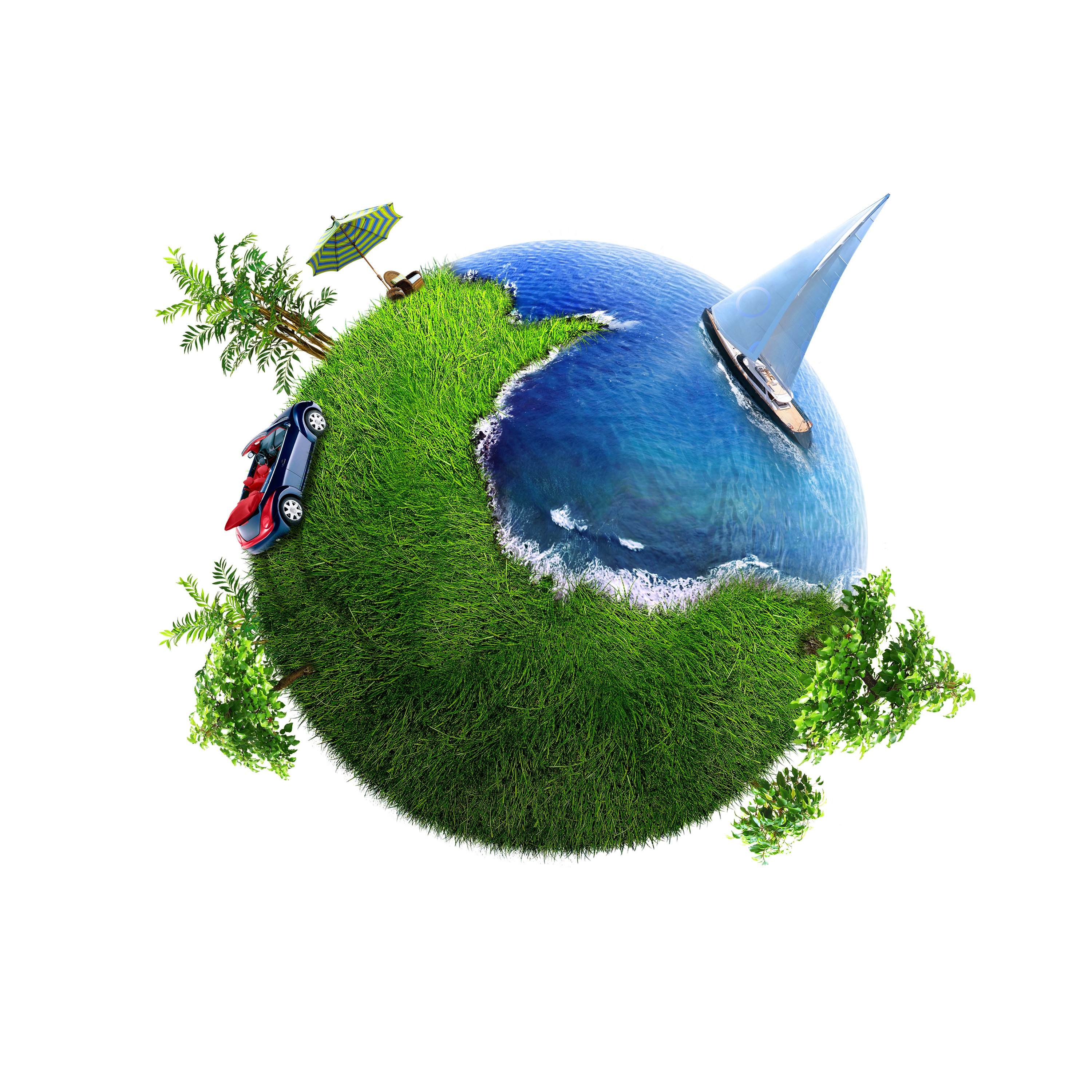Conceptual Symbol of a Green Earth Globe Graphics | Graphics | All ...