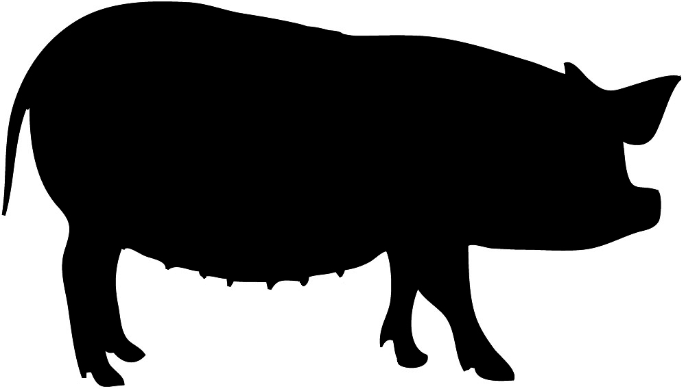 Silhouette Of A Pig - ClipArt Best