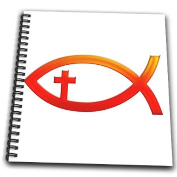 Amazon.com: 3dRose db_41752_1 Christian Fish Symbol with Cross ...