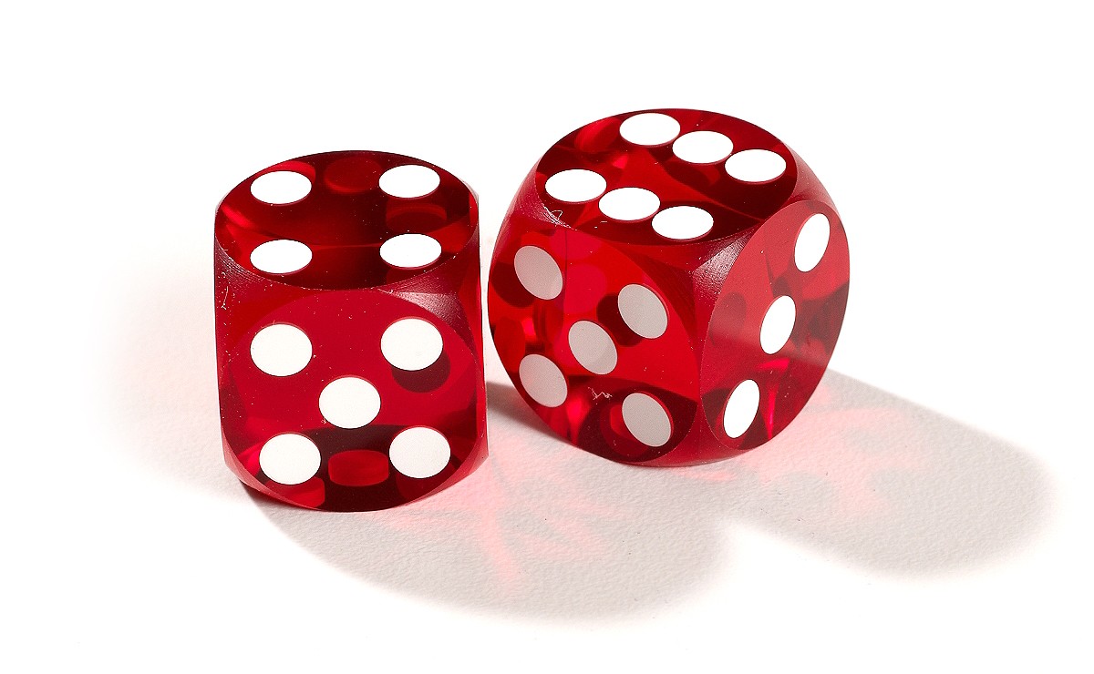 Dark Red Backgammon Precision Dice - Precision Dice - Zontik Games