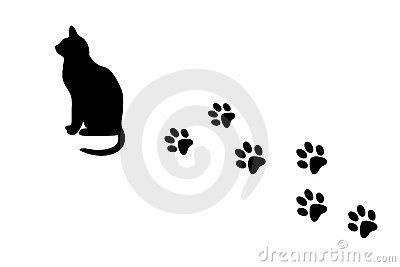 cat print tatoo on Pinterest | Cat Paws, Print Tattoos and Black ...