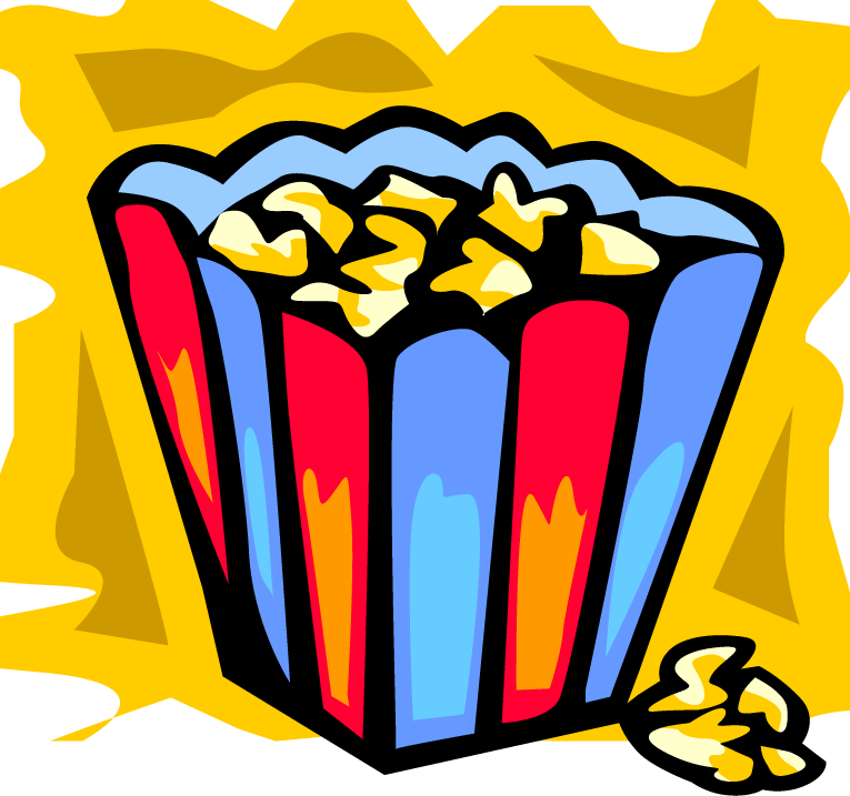 Popcorn Clip Art Outline