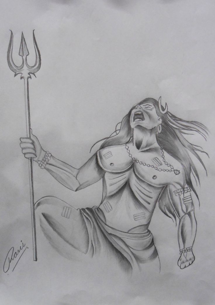 Rudra avtar of Shiva" | Gods - Paintings & Drawings | Pinterest