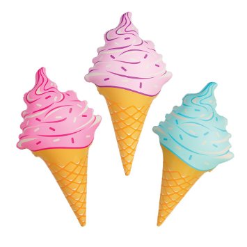 Amazon.com: 3 Pc - Inflatable Ice Cream Cones - 36 Inch - Inflate ...