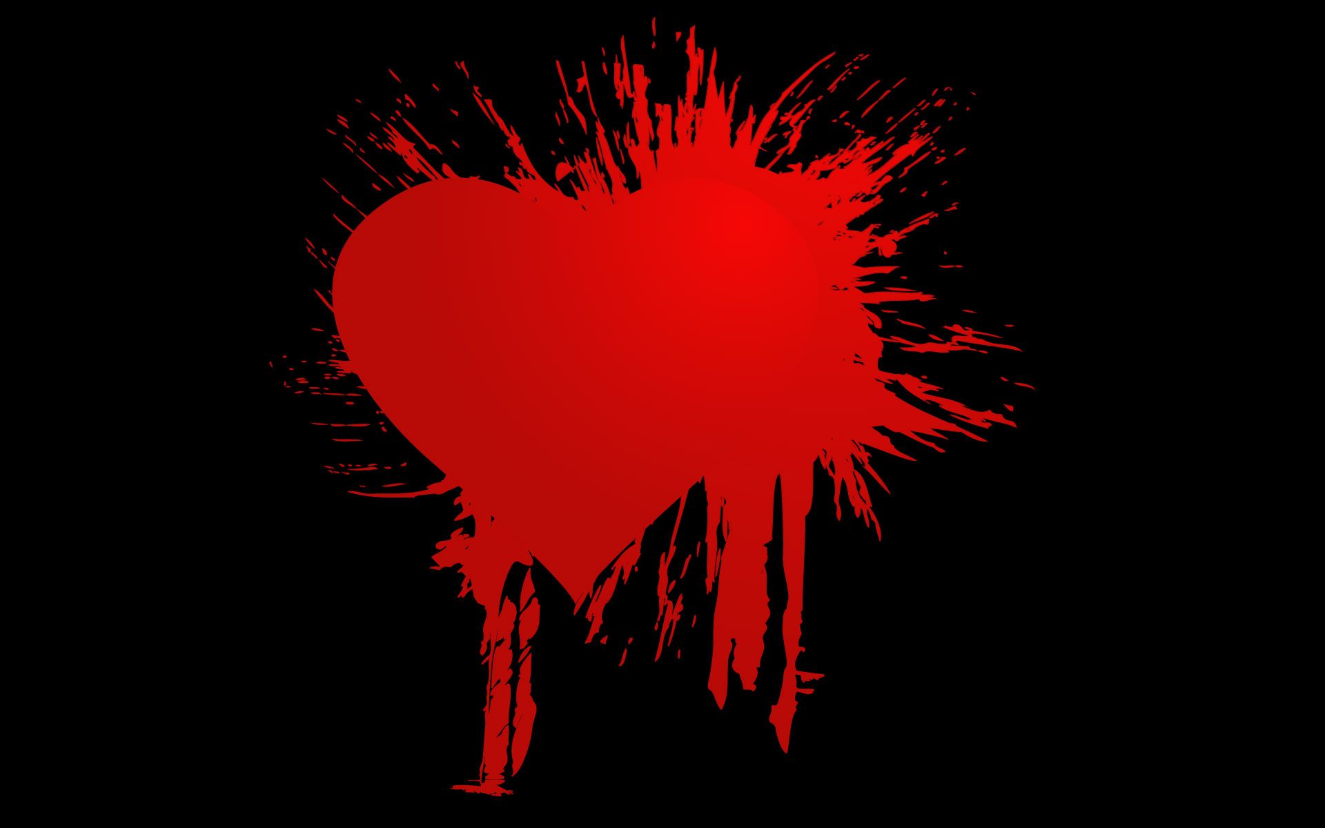 Red Love Heart Splash Wallpaper and Stock Photo