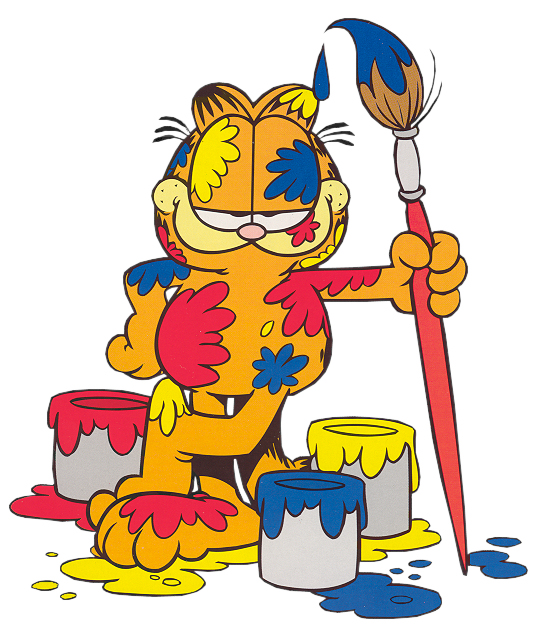 Garfield painting Cartoon Clipart
