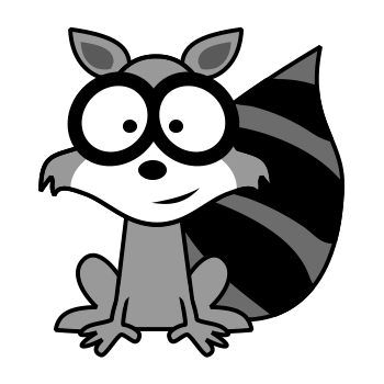 Don't steal my stuff cartoon raccoon. | How to draw animals ...