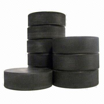 Hot-sell Official Size Rubber Hockey Puck, Black Rubber ...