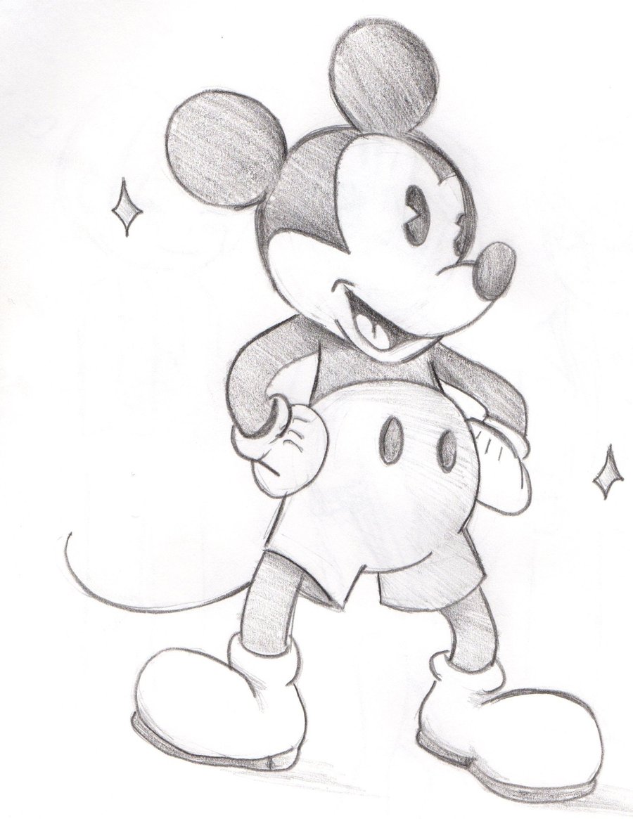 NEW SKETCH DRAWING OF MICKEY MOUSE | Drawing Tips 5