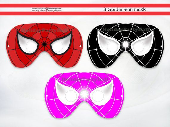 Spiderman Mask-INSTANT DL,Spider-Man,party masks,spiderman ...