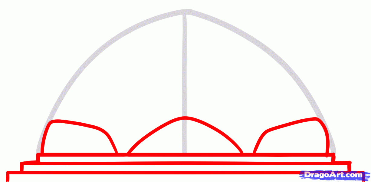 How to Draw the Lotus Temple, Lotus Temple, Step by Step ...