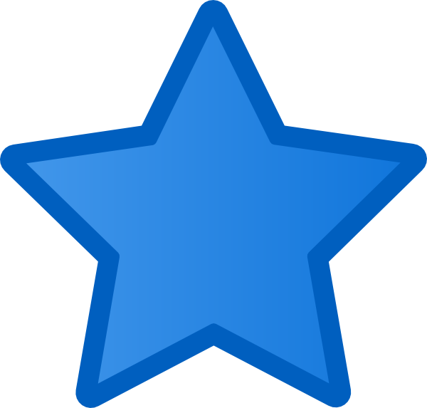 Blue Star Clip Art at Clker.com - vector clip art online, royalty ...