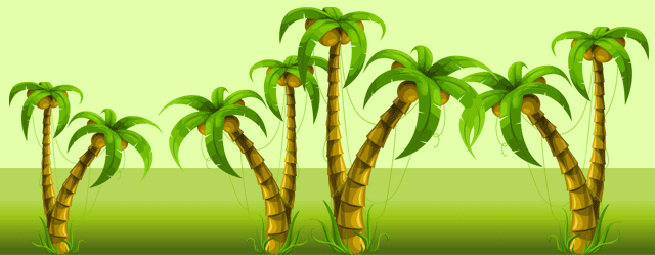 Nature email stationery (stationary): Coconut Trees