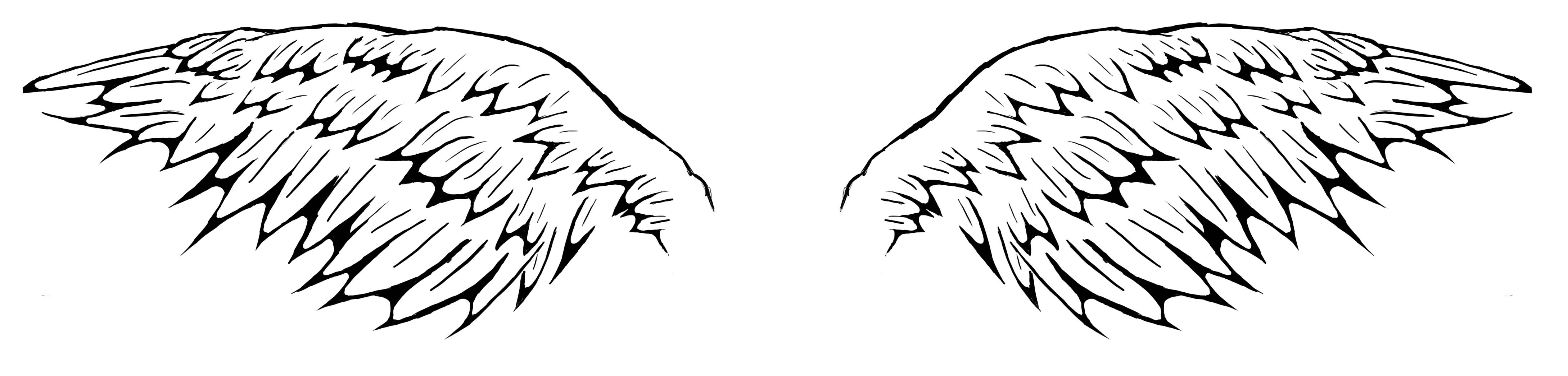 Tribal Angel Wings Drawing - Gallery