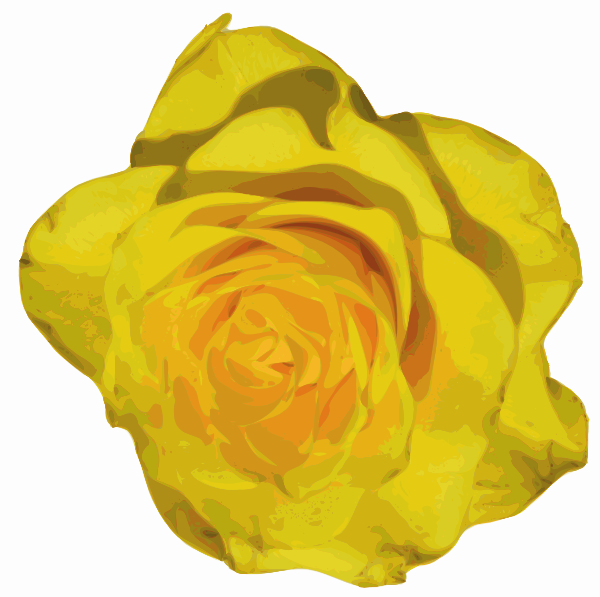 Yellow Rose clip art - vector clip art online, royalty free ...