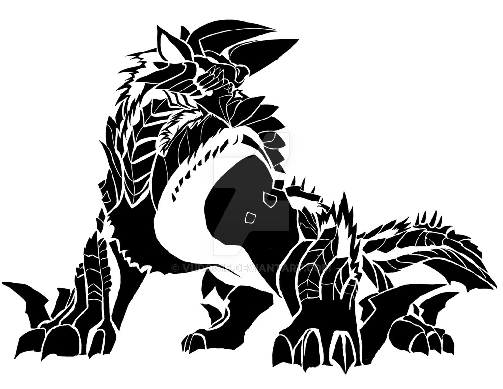 Zinogre Tribal Art by Vudoo15 on DeviantArt