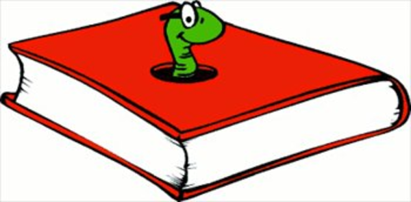 Bookworm Red image - vector | Clipart Panda - Free Clipart Images