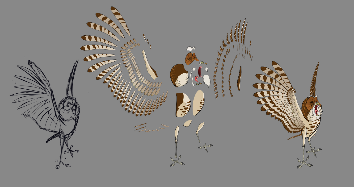 exploded owl - Animation Insider