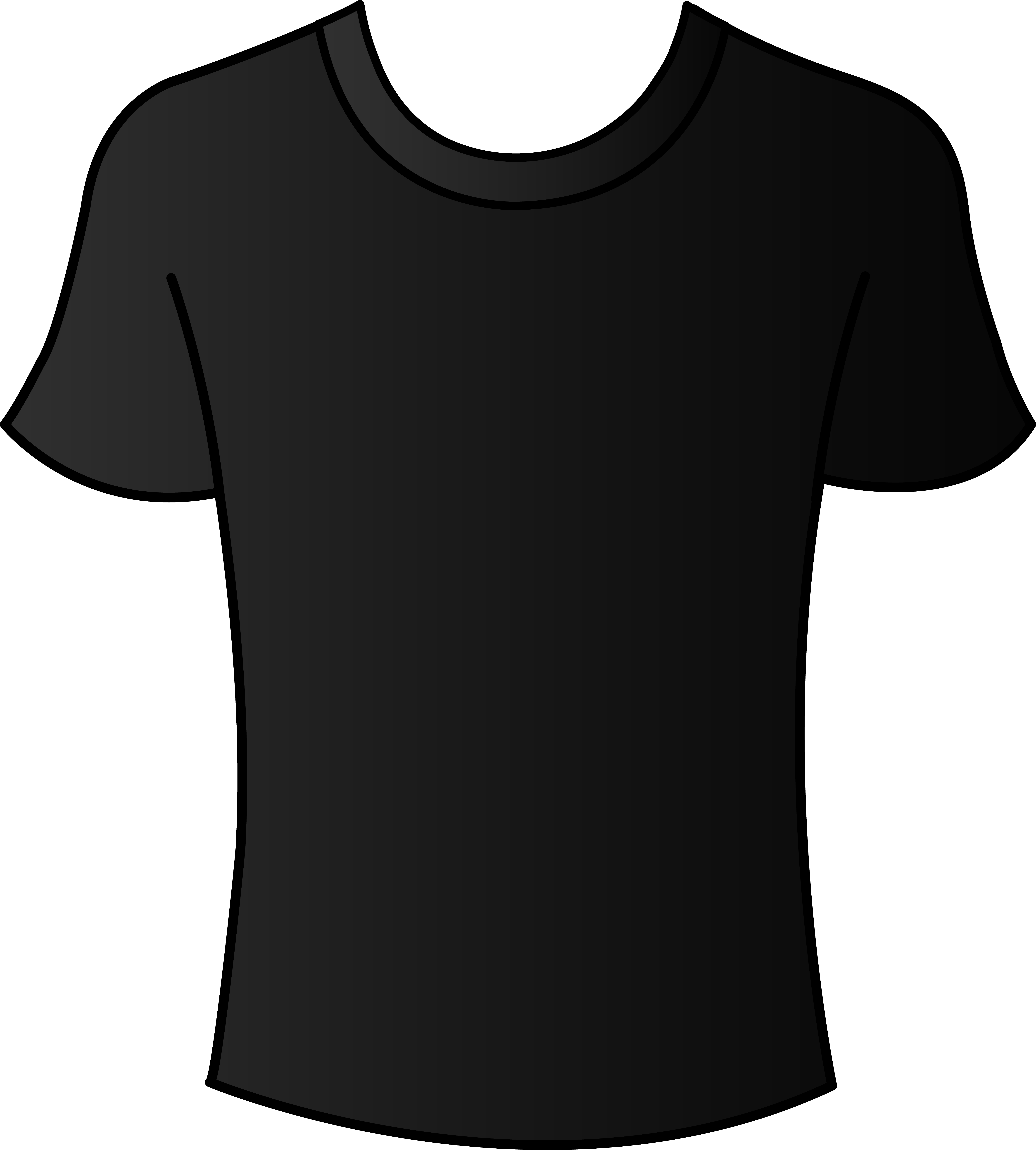 Blank Black T Shirt Template Front And Backviewing Gallery For ...