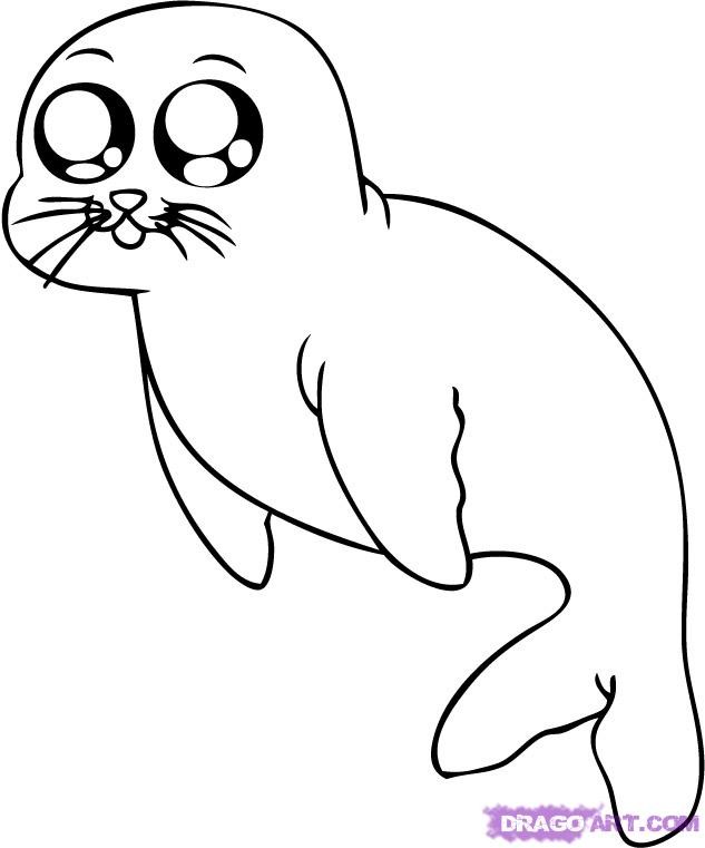 Coloring Page Seal - AZ Coloring Pages