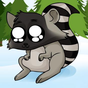 How to Draw a Cartoon Raccoon, Step by Step, Cartoon Animals ...