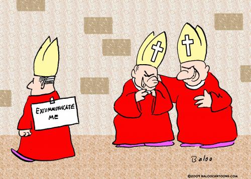 excommunicate me cardinals churc By rmay | Religion Cartoon | TOONPOOL