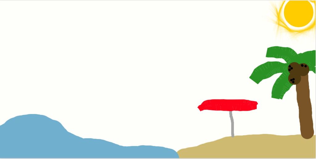 How to draw a tropical beach on Deviant Art Muro