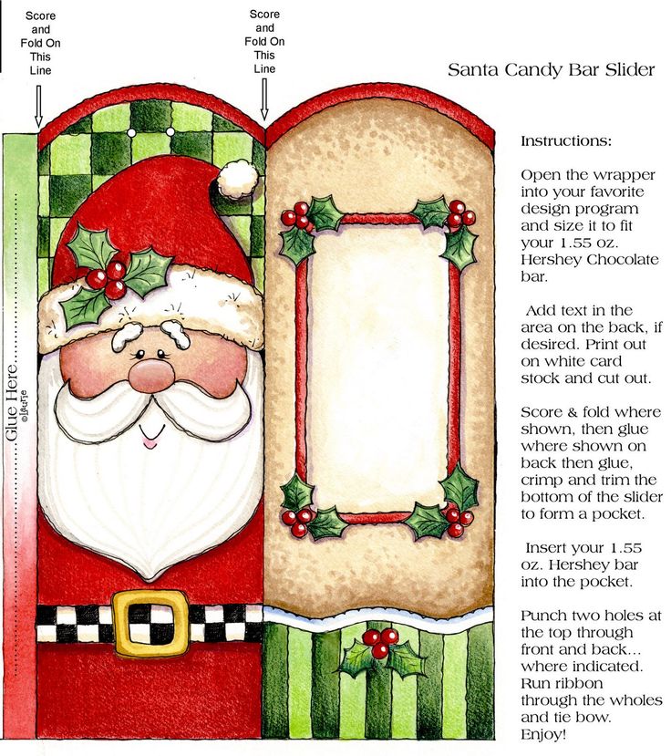 CANDY BAR SLIDER | Clipart & Graphics-Christmas | Pinterest