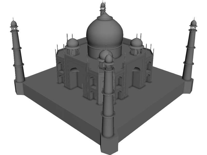 Taj Mahal 3D CAD Model Download | 3D CAD Browser