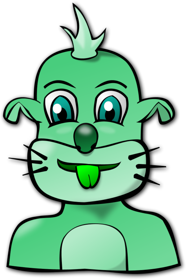 dog face like a human - vector Clip Art