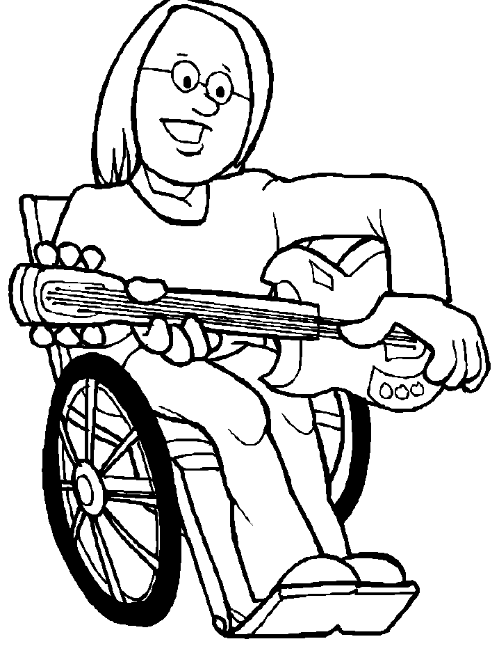 Disabilities Are Still Just Playing Guitar Coloring Pages ...