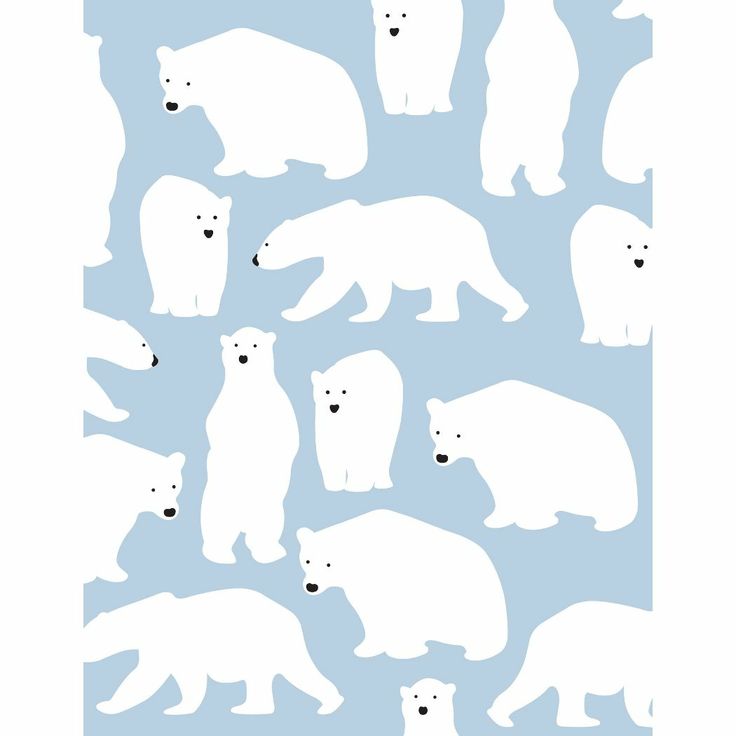 Polar Bears Wrapping Paper - Roll Wrap | polar bear | Pinterest