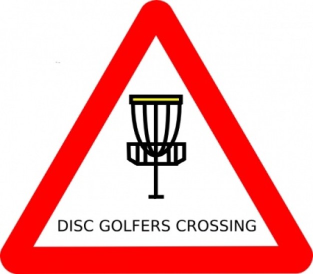 Mat Cutler Disc Golf Roadsign clip art Vector | Free Download