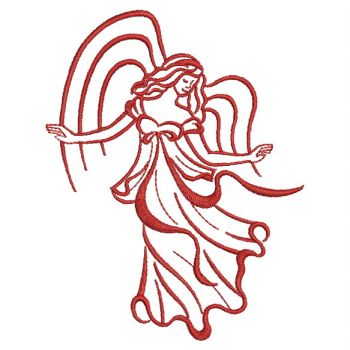 Embroidery Designs - Angel Outlines(Md)