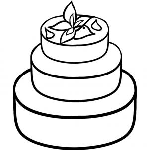 Drawing Food Tutorials - How to Draw a Wedding Cake