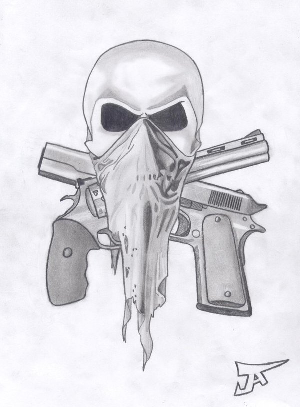 DeviantArt: More Artists Like skull and guns 2 by altsy