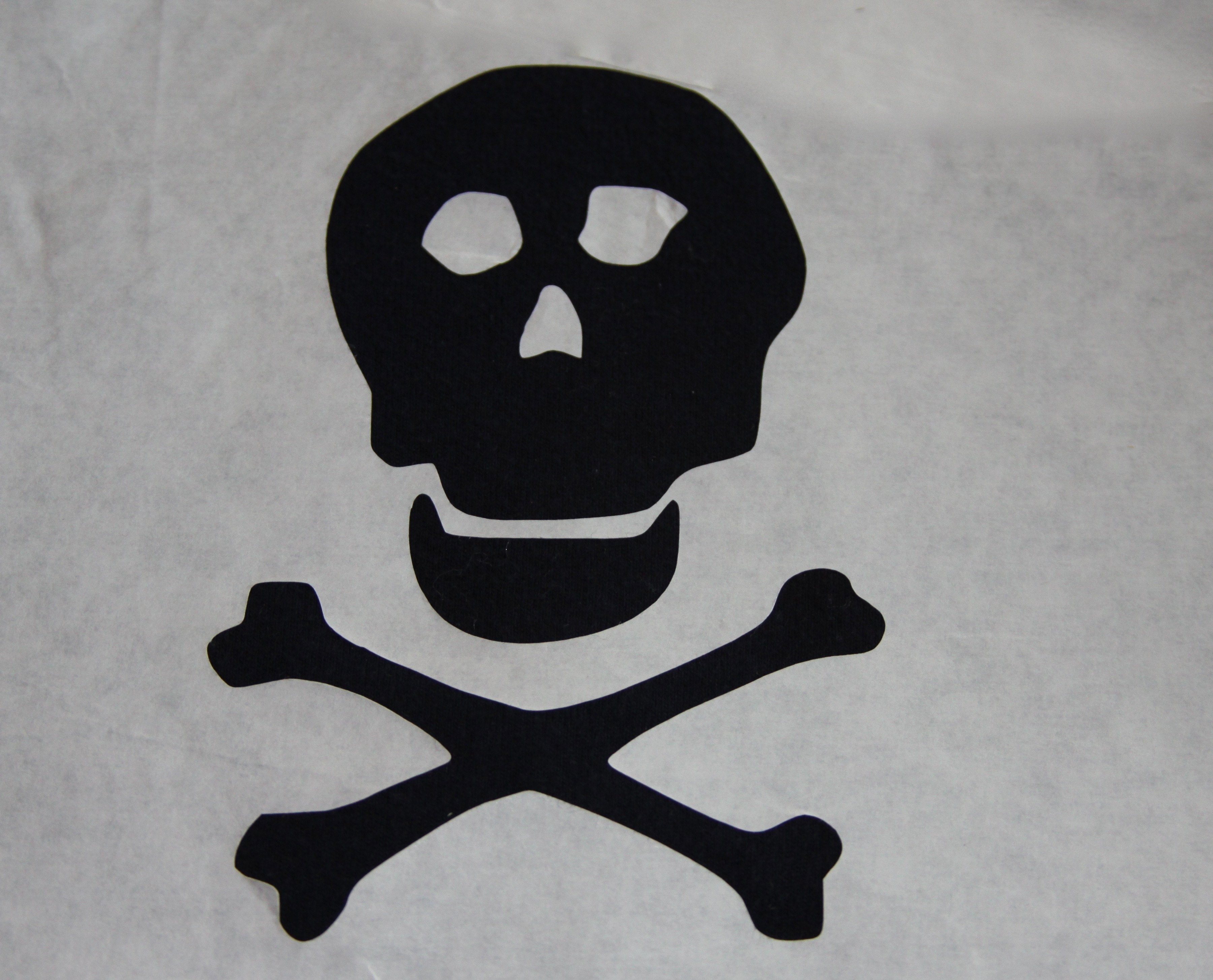 Pirate Skull and Cross Bones Stencil - Tao Of Craft