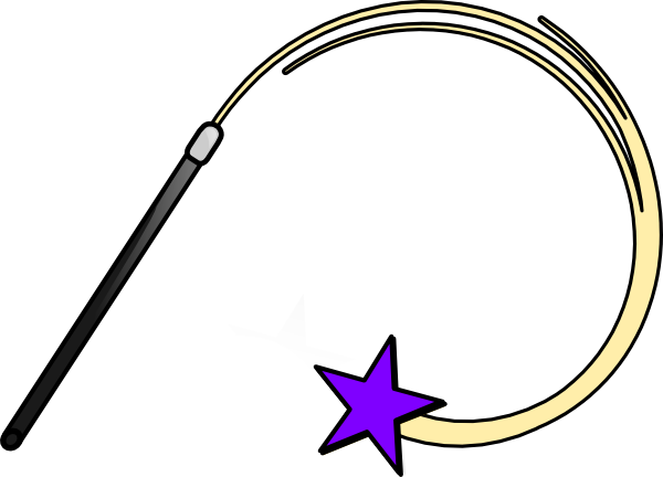 Magic Wand Purple Clip Art at Clker.com - vector clip art online ...