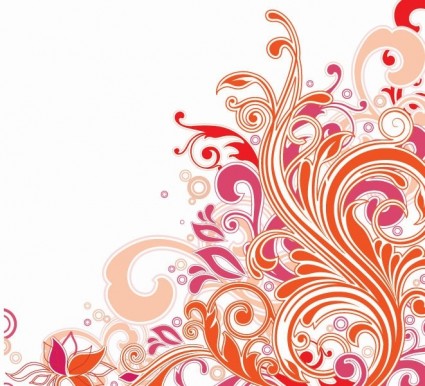 Swirl Floral Design Vector Art Free vector in Encapsulated ...