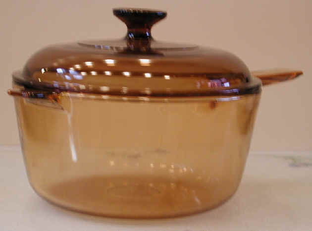 Covered Glass Cooking Pot: Food Preparation Utensils and Equipment ...