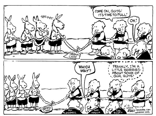 Political Tug of War Cartoons