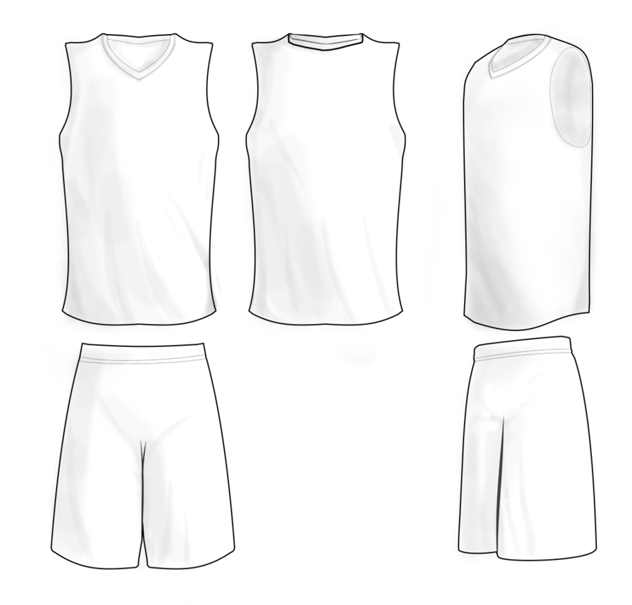 Image gallery for : basketball uniform template psd