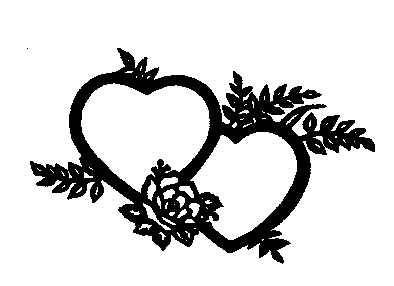 Heart Cake Toppers, Glass Heart Wedding Cake Toppers - ClipArt ...