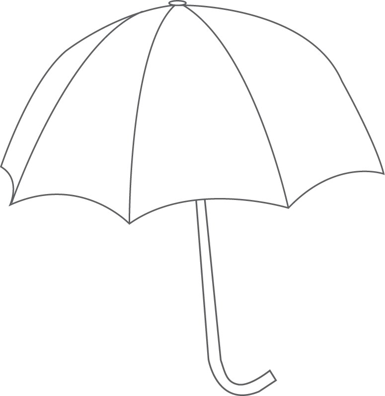 Umbrella Template Printable - Cliparts.co