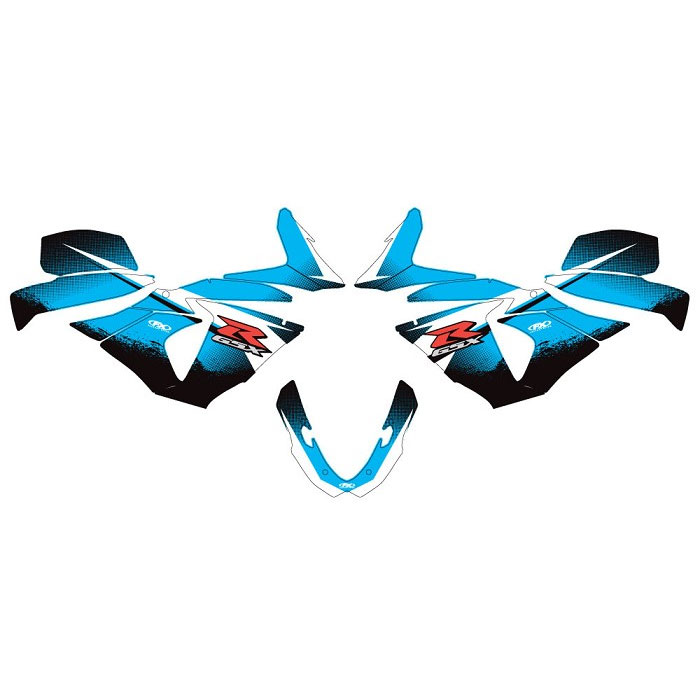 Factory Effex Upper Fairing Trim Graphic Kit - Suzuki