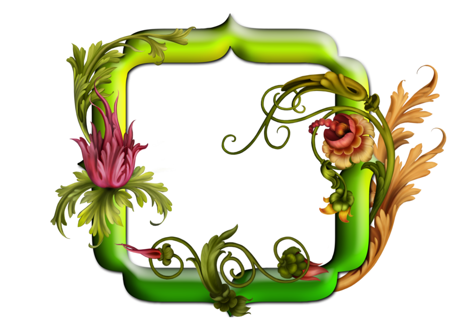 floral frame by collect-and-creat on deviantART