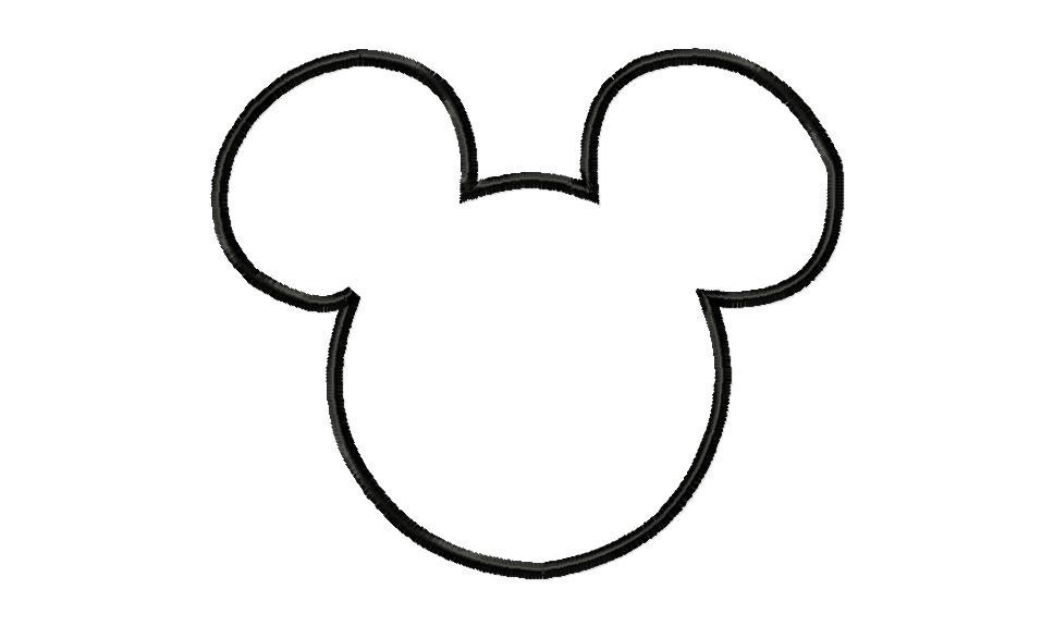 Mickey Mouse Ears Printable Logo Clip Art